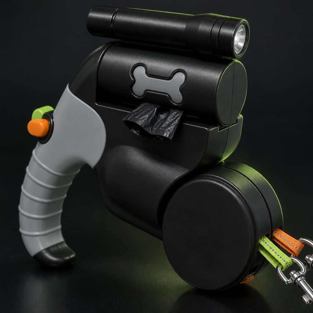 Dispensador de bolsas integrado de la correa DuoPaw